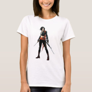 T-shirt Art de bande dessinée du peloton   Katana de