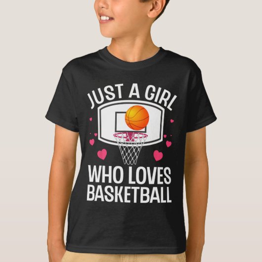 T-shirt Art De Basketball Amusant Pour Fille Femmes Colleg (Devant)