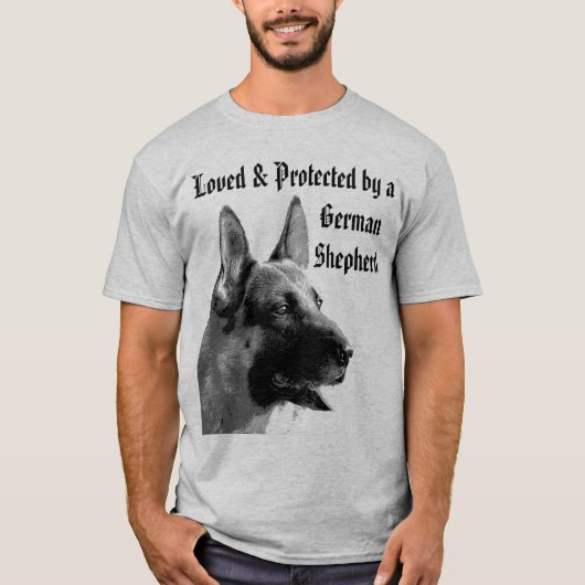 T-shirt Art de berger allemand (Devant)