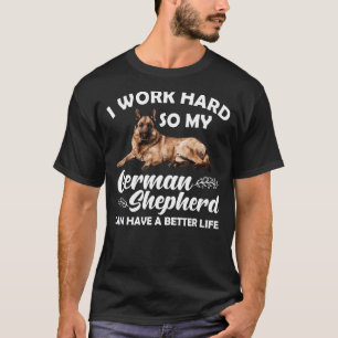 T-shirt Art de berger allemand cool hommes femmes berger a