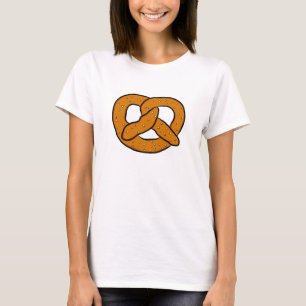 T-shirt Art de bretzel dessinant la copie salée de bande