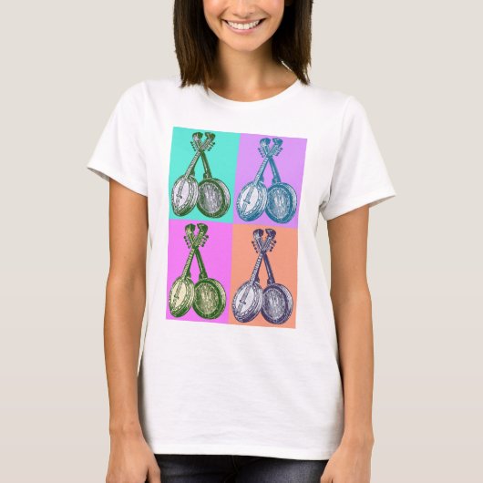 T-shirt Art de bruit de banjo (Devant)