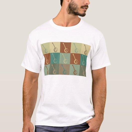 T-shirt Art de bruit de banjo (Devant)