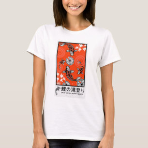 T-shirt Art de carpe japonais tranquille