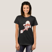 T-shirt art de carpe koï (Devant entier)