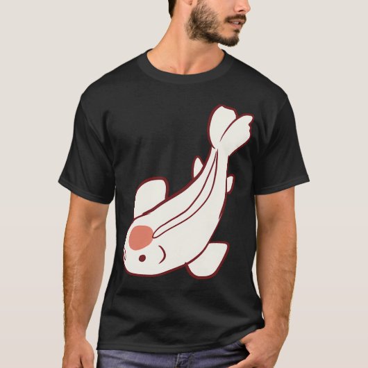 T-shirt art de carpe koï (Devant)