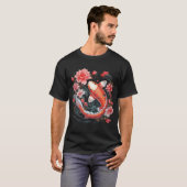 T-shirt art de carpe koï (Devant entier)