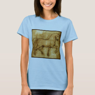 T-shirt Art de cheval de Leonardo da Vinci