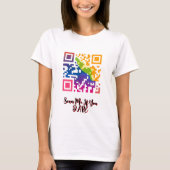 T-shirt Art de code QR dynamique (Devant)