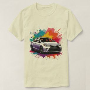 T-shirt Art de couleur éclatante de voiture de sport vibra