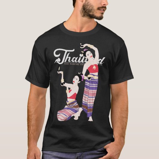 T-shirt Art de danse thaïlandais (Devant)