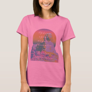 T-shirt Art de dégradé de citation latine de Sphinx