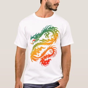 T-shirt Art de dragon