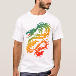 T-shirt Art de dragon