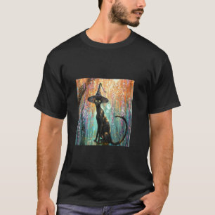 T-shirt Art de fleur de cerisier effrayant de chapeau de s
