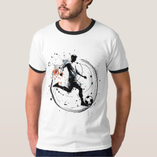 T-shirt Art de football dynamique