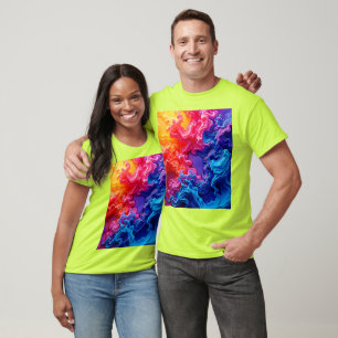 T-shirt Art de fusion colorimétrique
