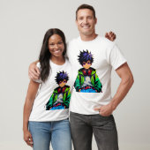 T-shirt Art de garçon anime cool (Unisexe)