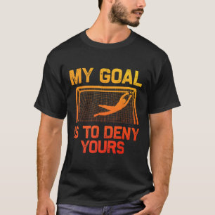 T-shirt Art de gardien de but de football pour hommes femm