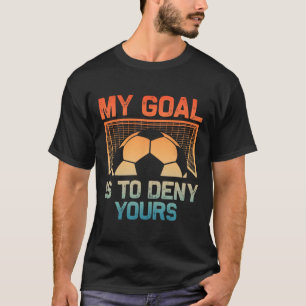 T-shirt Art de gardien de but de football pour hommes femm