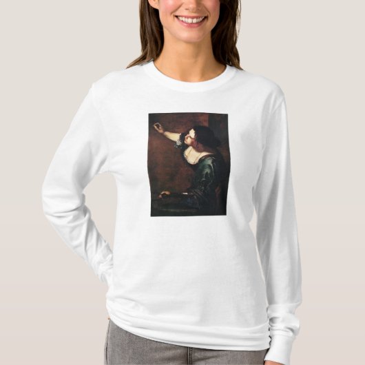 T-shirt Art de Gentileschi d'armoise (Devant)