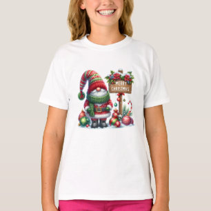 T-shirt Art de gnome de Noël cosy – Fêtes de fin d'année