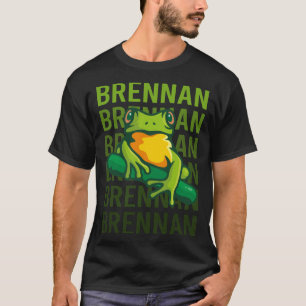 T-shirt Art de grenouille - Nom Brennan