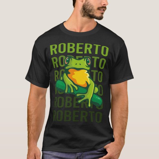 T-shirt Art de grenouille - Roberto Name (Devant)