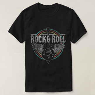 T-shirt Art de guitare Rock & Roll vintage