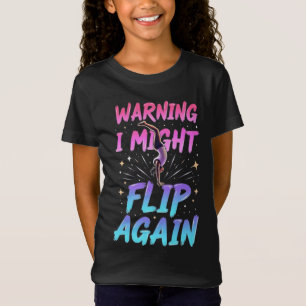 T-Shirt Art de gymnastique mignon pour filles, enfants, fe