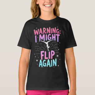 T-shirt Art de gymnastique mignon pour filles, enfants, fe