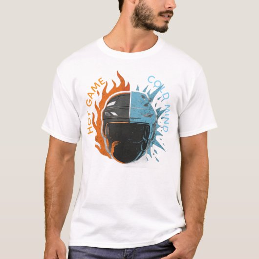 T-shirt Art de hockey (Devant)