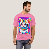 T-shirt Art de Kitty Coloré (Devant entier)