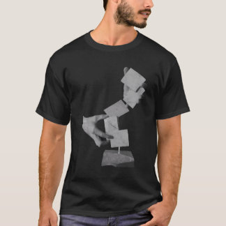T-shirt Art De La Cardie Sculpture Jouer Cartes Fleurit