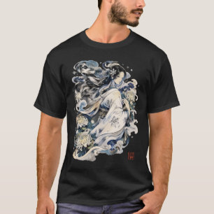 T-shirt Art de la femme de neige japonaise Yokai d'hiver