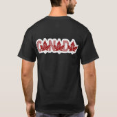 T-shirt Art de la feuille d'érable du Canada (Dos)