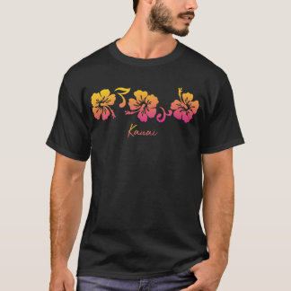 T-shirt Art de la fleur d'hibiscus souvenir de vacances à