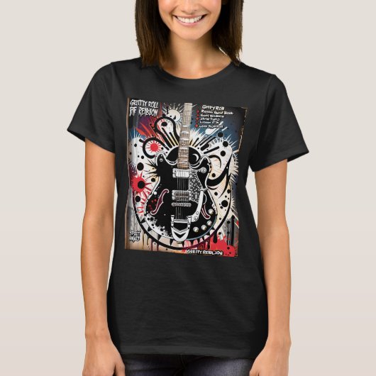 T-shirt Art de la guitare (Devant)