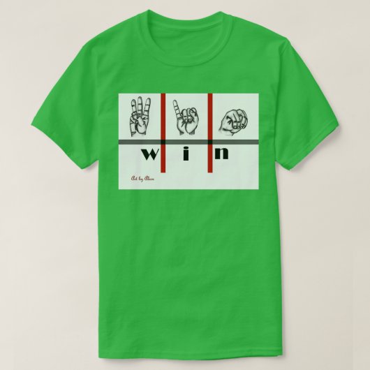 T-shirt Art de la langue des signes (Design devant)