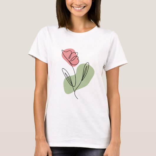 T-shirt Art de la ligne (Devant)