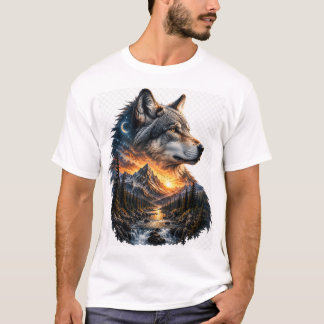 T-shirt Art de la nature sauvage