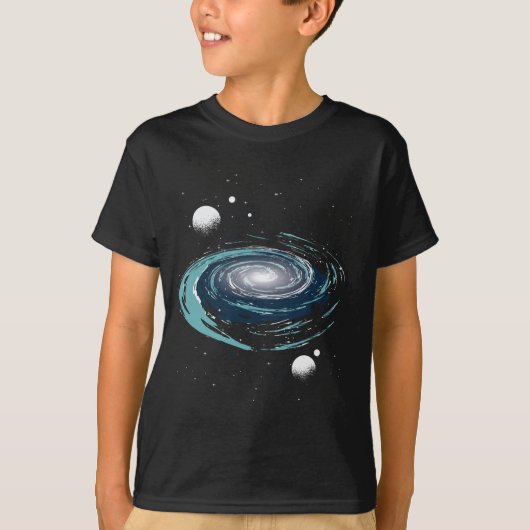 T-shirt Art de la nébuleuse galactique (Devant)