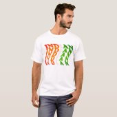 T-shirt Art de la typographie indienne Fier Indien (Devant entier)