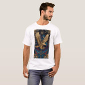 T-shirt art de l'aigle doré céleste (Devant entier)