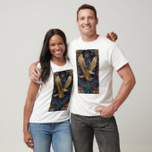T-shirt art de l'aigle doré céleste (Unisexe)