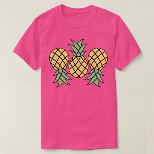 T-shirt Art de l'ananas (Design devant)