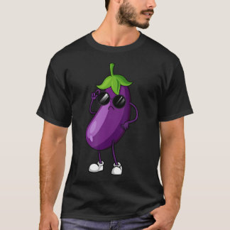 T-shirt Art de l'aubergine cool pour hommes femmes enfant