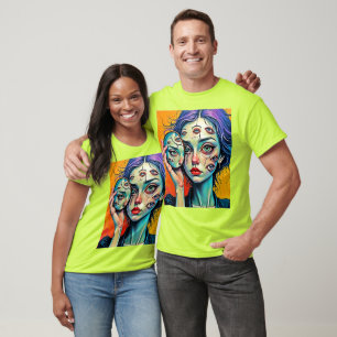 T-shirt Art de l'auto-réflexion brisé