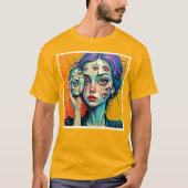 T-shirt Art de l'auto-réflexion brisé (Devant)