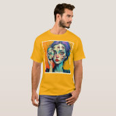 T-shirt Art de l'auto-réflexion brisé (Devant entier)